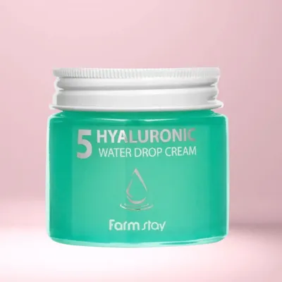 Obrázek produktu pro Farm Stay - Hyaluronic 5 Water Drop Cream - Hydratan krm s kyselinou hyaluronovou - 80ml