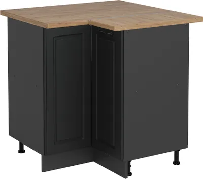 Produktbild von Eckunterschrank Vicco R-Line Anthrazit Landhaus 75.6 cm , AP Eiche, Model 54077