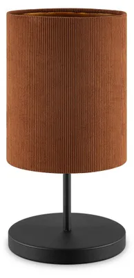 Produktbild von Home Sweet Home Zylindrische Cord-Tischlampe - Weiß - ø20 x 40 cm