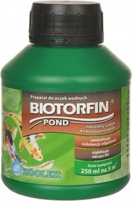 Immagine prodotto di Zoolek Biotorfin Pond 250ml - Chiarificatore dell'acqua del laghetto Zoolek