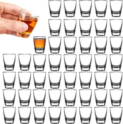 Immagine prodotto di Bicchieri per liquore da 30 ml, confezione da 48 pezzi, con fondo spesso, ideali per feste