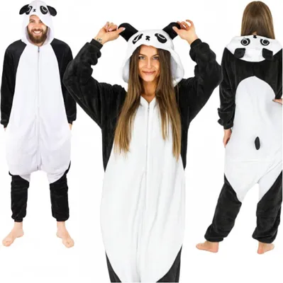 Zdjęcie produktu dla Piżama kombinezon kigurumi damska męska przebranie strój panda prezent L