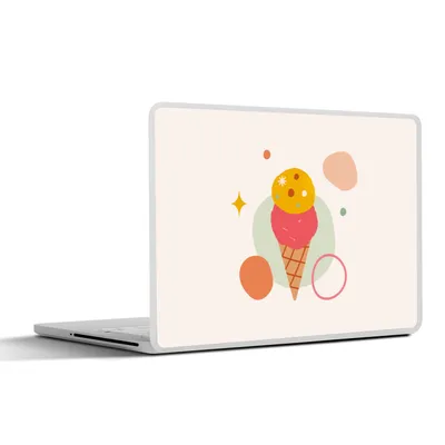 Produktbild von MuchoWow® Laptop Aufkleber Sticker Cover Eiscreme - Sommer - Farben 30x21 cm - Sticker für Laptop - Selbstklebend