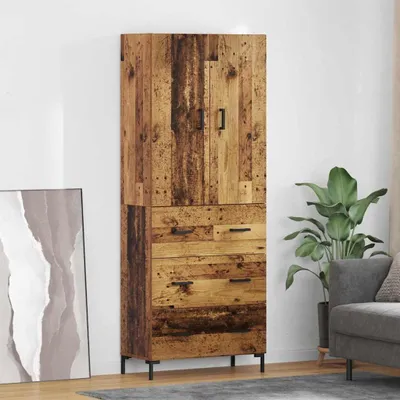 Immagine prodotto di vidaXL Credenza in legno vecchio 69,5 x 34 x 180 cm Materiale a base di legno
