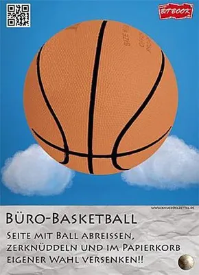 Produktbild von Komplettes Büro-Basketball Set – Mini-Basketballkorb mit Ball für den Schreibtisch
