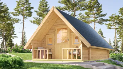 Produktbild von Fjordholz Campinghütte Modell Eifel 44