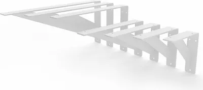 Produktbild von HEVVA - Waschtischhalterung ELBE - 40 cm Tiefe,  Weiß, 2 Stück
