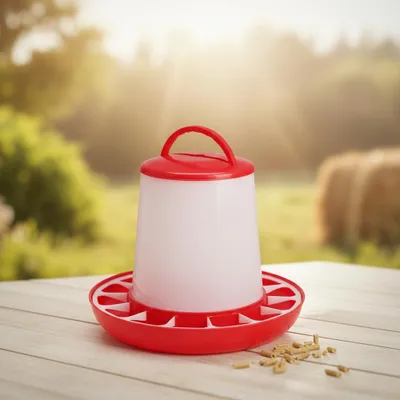 Produktbild von Melko Futterspender Hühner Futterautomat Kunststoff Geflügel Futterstation - 3 kg