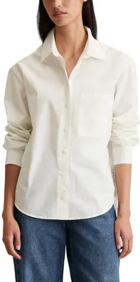 Produktbild von Marc O'Polo Denim Damen Bluse aus Baumwolle klassisch, Weiß (Scandinavian Wh