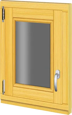 Produktbild von Holzfenster Fichte 480x630 mm DIN Links