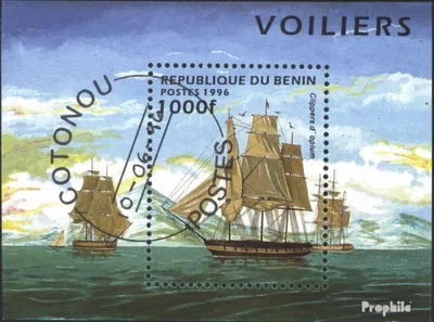 Produktbild von Briefmarken Benin 1996 Mi Block18 (kompl.Ausg.) gestempelt Segelschiffe