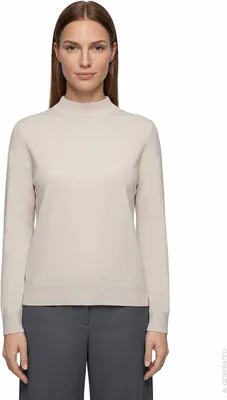 Image de Pull-over maille courte 1/1 manche 9104 Pastel Sand taille 42
