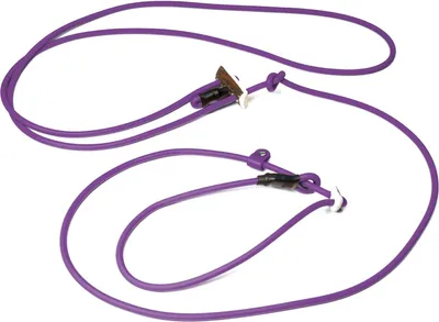 Produktbild von Mystique® Biothane Hunting Profi lautlos Umhängeleine 280cm Moxon 6mm lila Moxon mit Zugbegrenzung