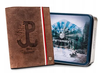 Obrázek produktu pro Peterson Pánská kožená peněženka Shoremirror hnědá One size