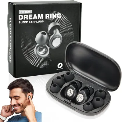 Obrázok produktu pre Štuple do uší 8 ks, 45 dB, opakovane použiteľný silikón, XS/S/M/L, na spanie