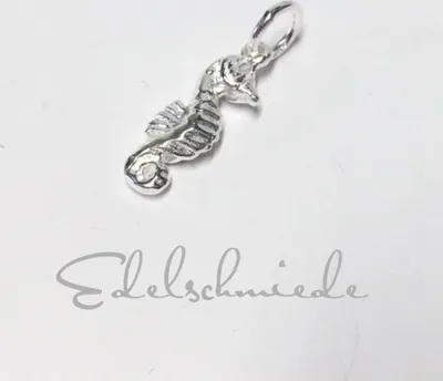 Produktbild von niedliches Seepferdchen als Anhänger 925 Silber