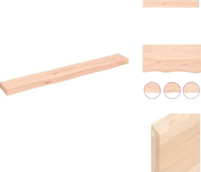 Obrázek produktu pro vidaXL Nástěnná police 80x10x4 cm dubový masiv neošetřený - Nástěnné police