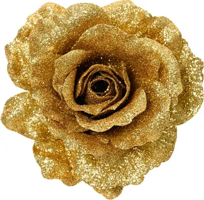 Produktbild von Naturgetreue Weihnachtsdekoration Rosa Gold, Durchmesser 12 cm, Höhe 7 cm