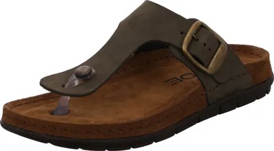 Produktbild von Rohde Damen Zehentrenner Pantolette Leder Rodigo-D 5860, Größe:37 EU, Farbe:Grün