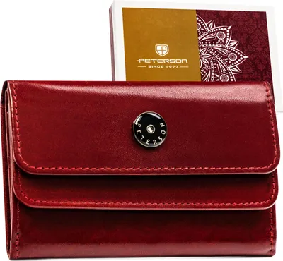 Produktbild von Peterson Portemonnaie aus Leder für Frauen Interake rot One size