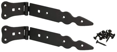 Produktbild von KOTARBAU® Ladenband Torscharnier Türband Werfgehänge 200 mm Schwarz 2er Set