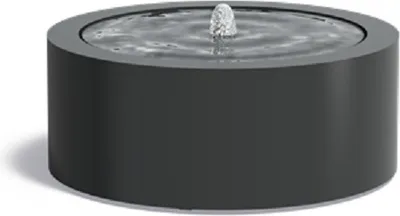 Produktbild von Wassertisch Ronde 1 Aluminium RAL 7021 schwarzgrau
