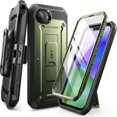 Produktbild von Supcase, Hülle iPhone 16e Unicorn Beetle Pro mit Ständer, Grün