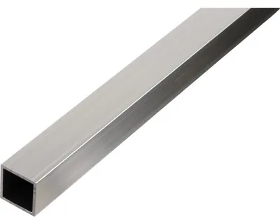 Immagine prodotto di Alberts 472863 Tubo quadrato, alluminio, naturale, 1000 x 25 x 25 mm