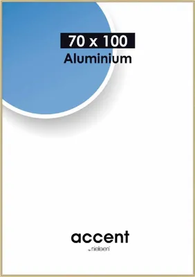 Produktbild von accent by nielsen Aluminium Bilderrahmen Accent, 70x100 cm, Gold