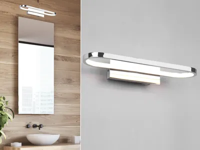 Produktbild von Trio LED Wandlampe Bad GIANNI Silber 40cm