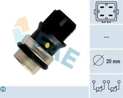 Produktbild von FAE 33640 Kühlmitteltemperatursensor für VW Golf IV Schrägheck (1J1) Transporter IV Bus (70B, 70C, 7DB, 7DK, 70J, 70K, 7DC, 7DJ) GOLF III (1H1) Lupo