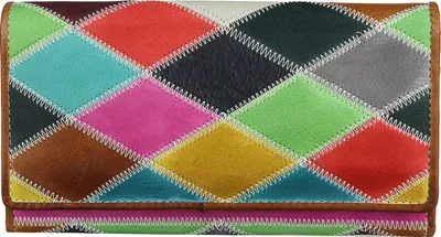 Produktbild von Greenburry Candy Shop bunte Damen Leder Geldbörse Portmonee 862-99-ZZ