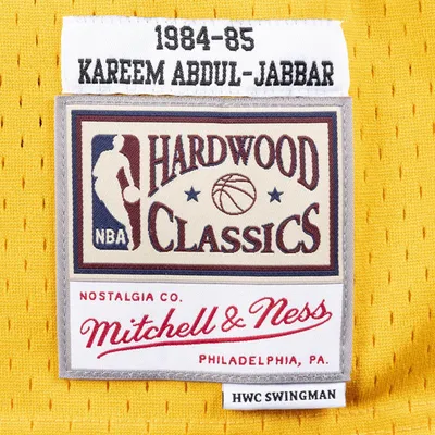 Produktbild von Mitchell & Ness HWC Swingman Jersey Los Angeles Lakers 1984-85 Kareem Abdul-Jabbar yellow XL