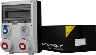 Produktbild von Stromverteiler TD IP65 2x16A 2x230V Doktorvolt® 2018