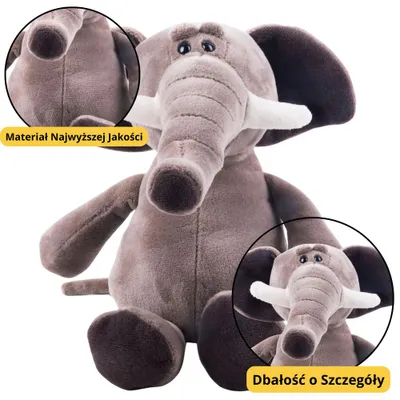 Immagine prodotto di Piccolo peluche mascotte peluche elefante ventosa 16 cm
