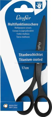 Produktbild von Universalschere - 17 cm schwarz. Packung mit 12 Stück