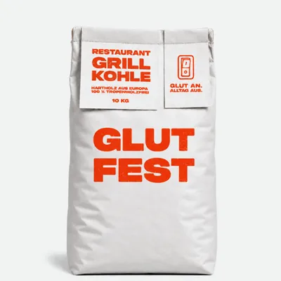 Produktbild von Gulfest weiße Säcke Restaurant Grillkohle 10 kg - 40-12 mm | große Stücke Kohle für Kamado Grill & Smoker für lange Grillsessions | C44-Zittau