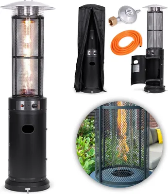 Obrázok produktu pre Plynový terasový ohrievač, 13 kW, na terasu, záhradu a terasu, regulátor, hadica, kryt, MultiGarden