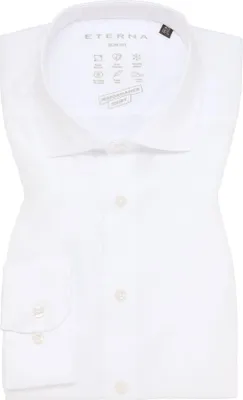 Produktbild von Eterna Herren Performance Shirt Twill-Stretch Langarm (3377 F170), Größe:42, Farbe:Weiß (00)