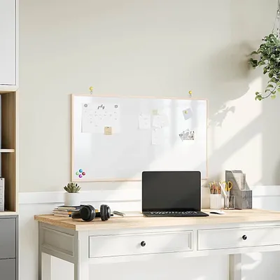 Obrázek produktu pro Magnetická tabule s rámem z masivního borovicového dřeva 100x55cm, designový nábytek pinboard
