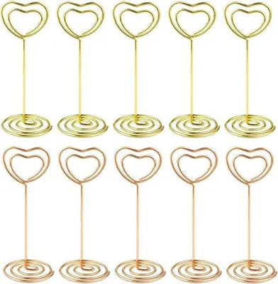 Produktbild von Tafelnummerhouders aus Metall in Gold - 10 Stück - für den Tisch