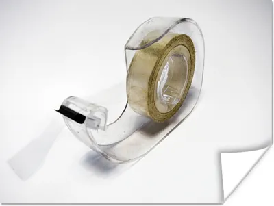Produktbild von MuchoWow® Poster Rolle Klebeband in transparentem Halter 80x60 cm - Kunst für zu Hause