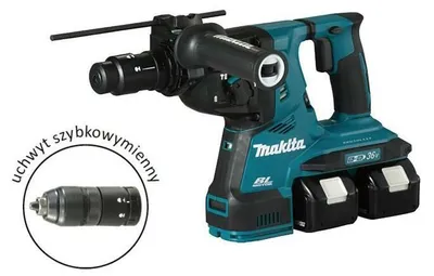 Zdjęcie produktu dla Makita Młot Wiercąco-Kujący Sds-Plus 2X18V 2,9J Avt 2X5,0Ah +Uchwyt Dhr283T2Ju