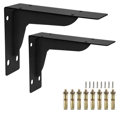 Image de Supports robustes pour étagères - Lot de 2 avec matériel de montage