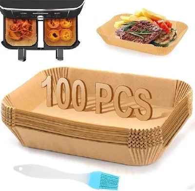 Obrázok produktu pre Papier na pečenie, 100 ks, 22 x 14 cm, pre fritézu s horúcim vzduchom