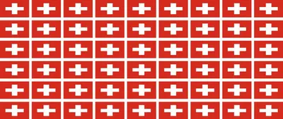 Produktbild von Mini Aufkleber Set - Pack glatt - 20x12mm - selbstklebender Sticker - Swiss-Schweiz - Flagge / Banner / Standarte fürs Auto, Büro, zu Hause und die Schule - 54 Stück