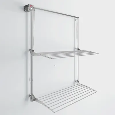 Produktbild von Wäscheständer, höhenverstellbar, zusammenklappbar, 128 cm