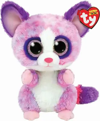 Image de Ty Beanie Boo's Becca Pink Bush Baby, 15cm