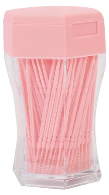 Produktbild von 200 Stück Doppelkopf-Zahnstocher Haushaltsreinigung Zahnsteinentfernung (Rosa)