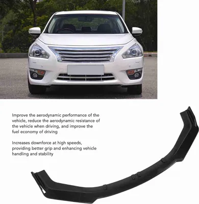 Immagine prodotto di Spoiler paraurti a 4 pezzi con splitter, motivo in fibra di carbonio, diffusore anteriore robusto, universale per auto